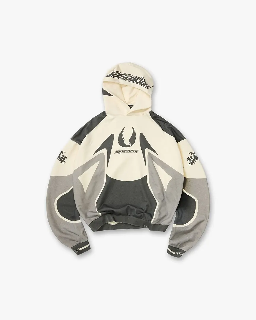 Represent Moletom com capuz oversized estilo motocross