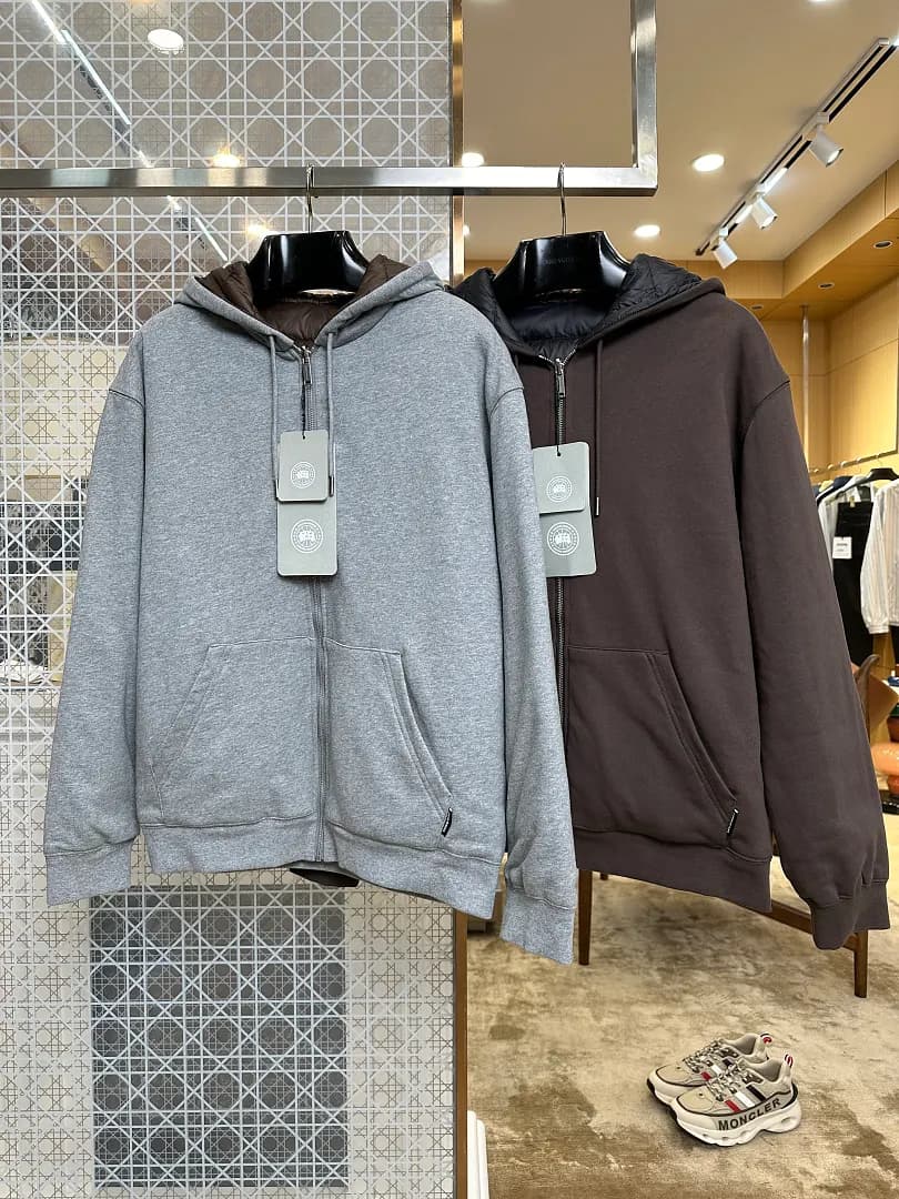 Canada Goose Moletom com capuz dupla face com zíper
