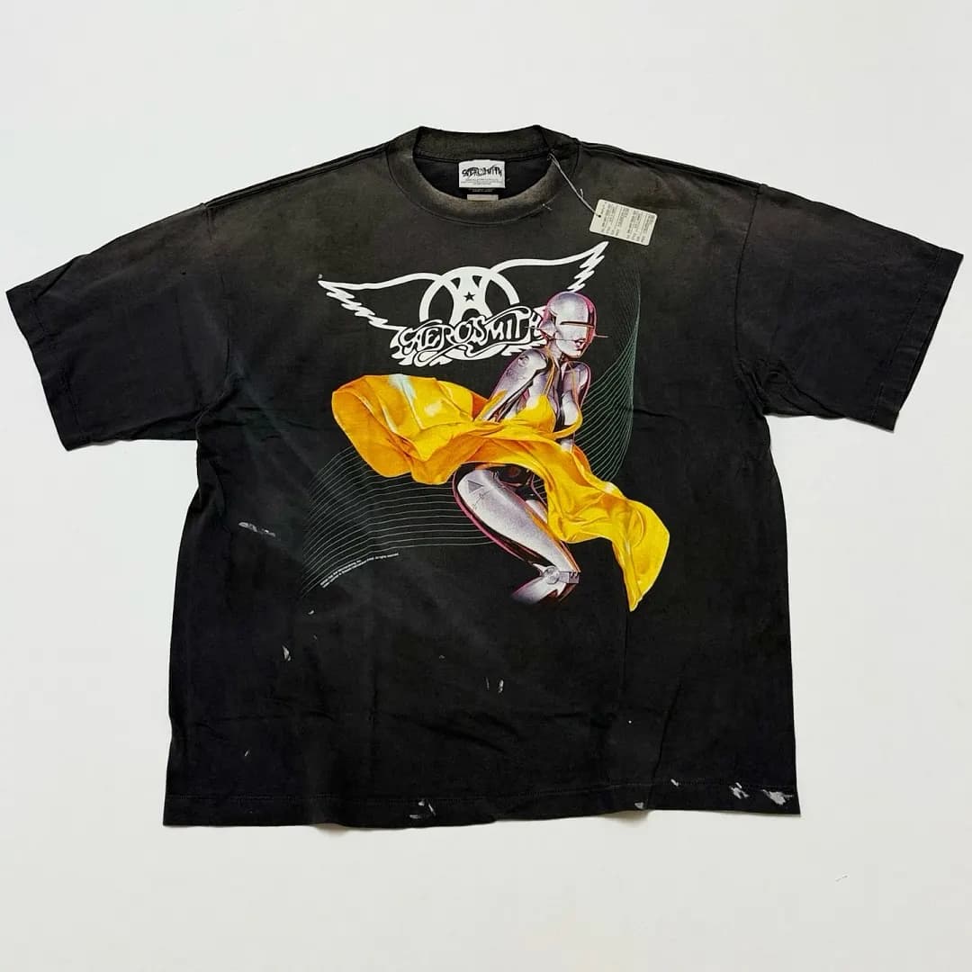 Aerosmith Camiseta oversized estampada Just Push Play