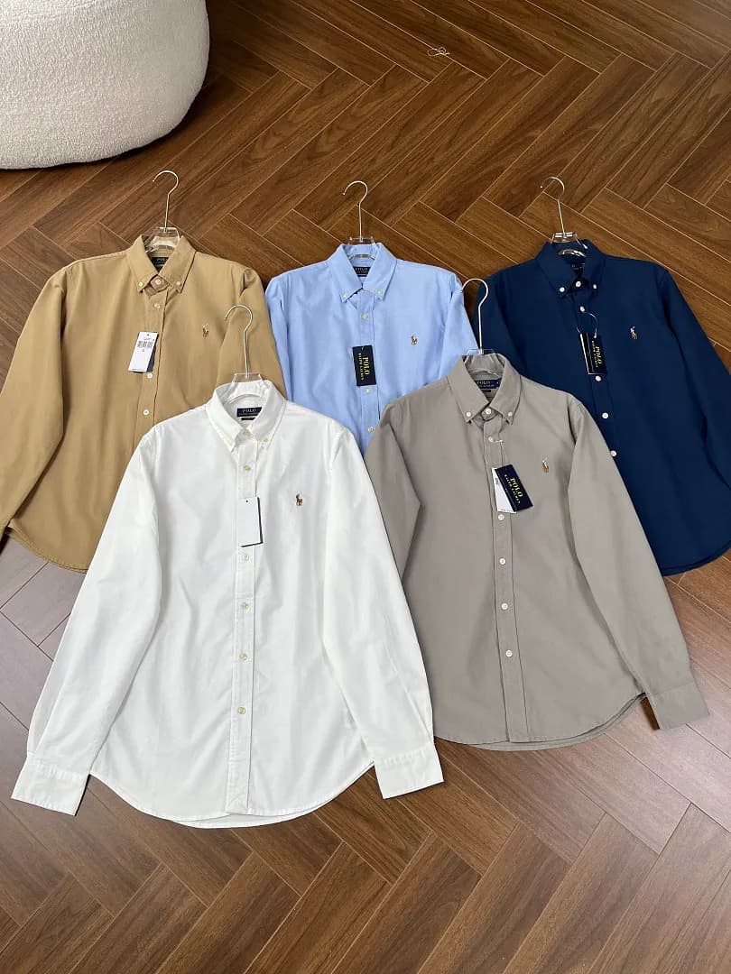 Polo Ralph Lauren Camisa social manga longa em oxford